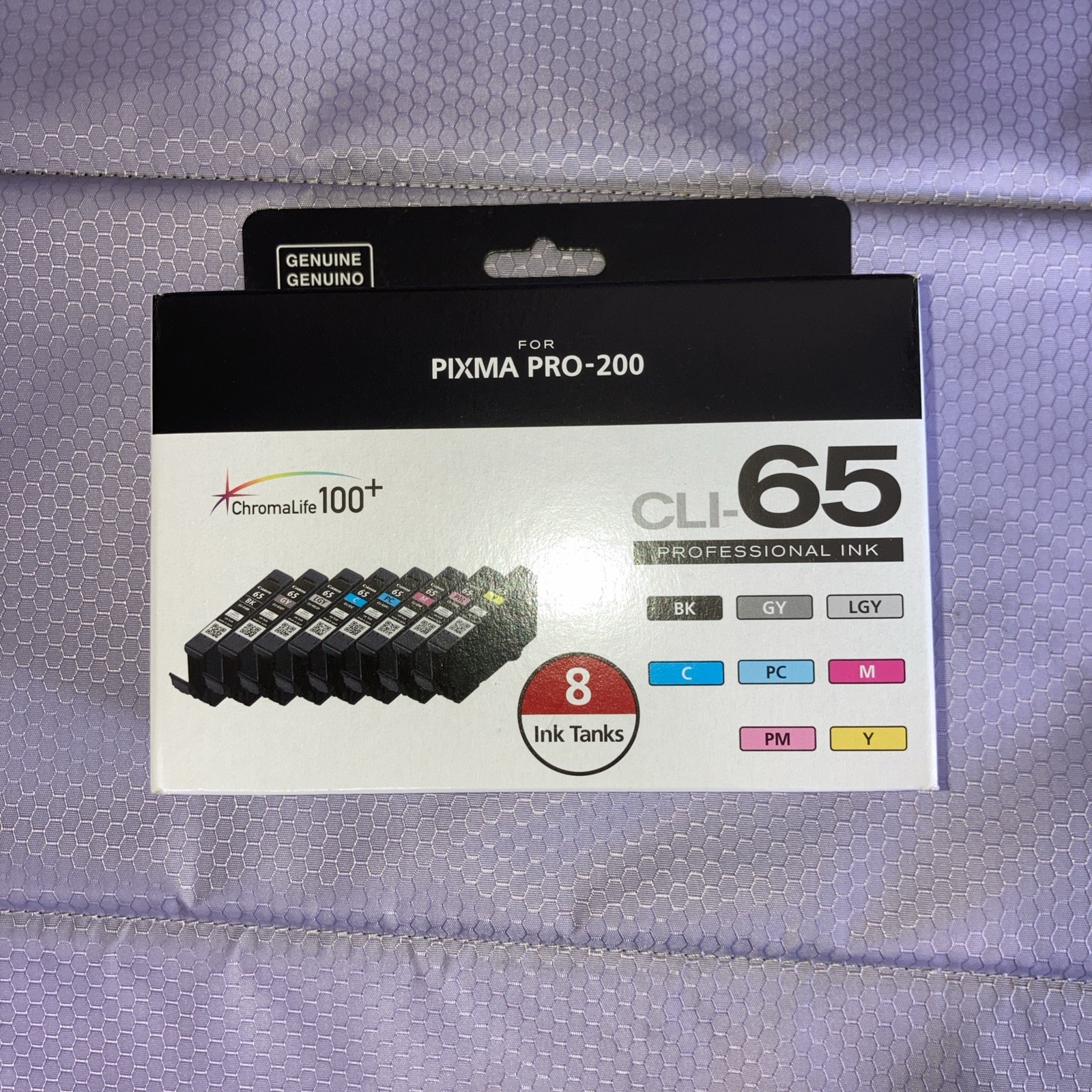BNIB Genuine Canon CLI-65 8 Color Ink Value Pack for PIXMA Pro-200 Printer BNIB Genuine Canon CLI-65 8 Color Ink Value Pack for PIXMA Pro-200 Printer