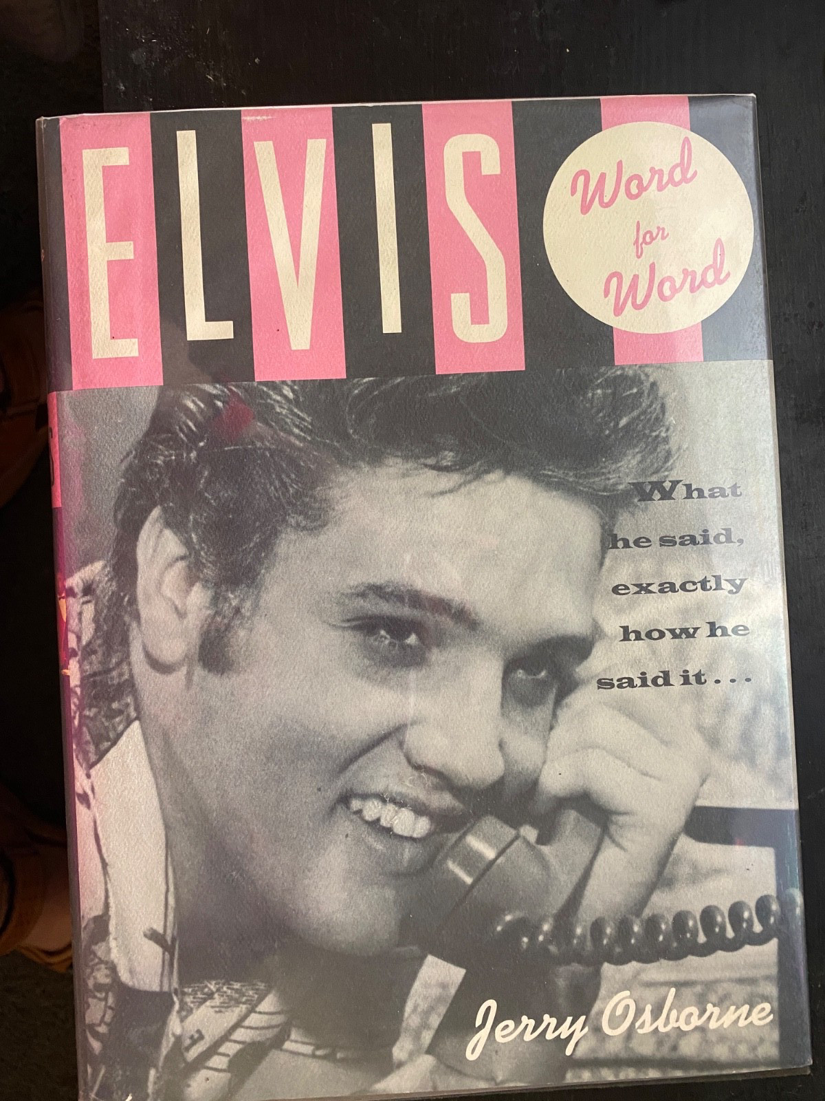 Elvis : Word for Word by Jerry Osborne (2000, Hardcover)