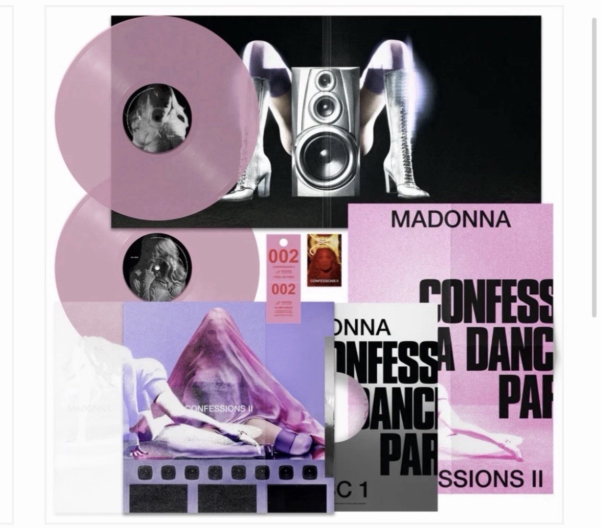 MADONNA CONFESSIONS II 16-TRACK DELUXE 2LP SET PREMIUM PACKAGING VINYL SOLD OUT