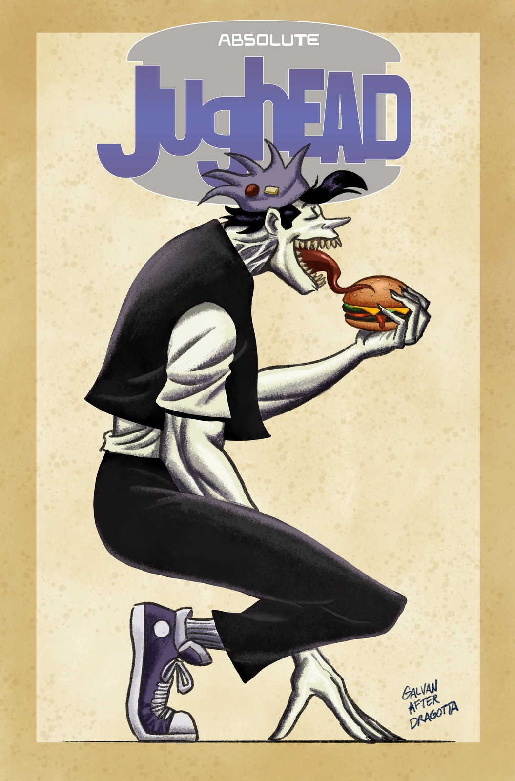 ABSOLUTE JUGHEAD EXCLUSIVE JOKER HOMAGE - MOVIE MANIA #1 - BILL GALVAN - LTD 250
