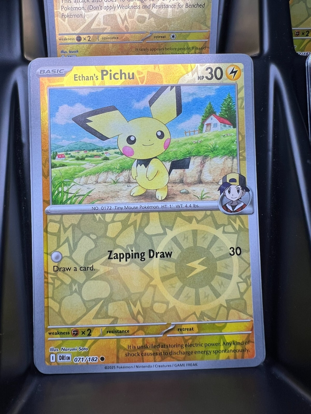 Ethan's Pichu Reverse Holo - 071/182 - Destined Rivals Ethan's Pichu Reverse Holo - 071/182 - Destined Rivals