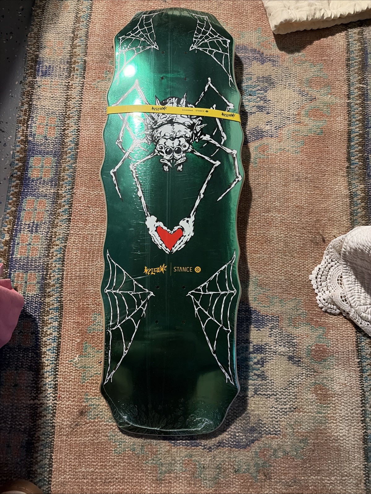 Welcome Skateboards 1/250 Stance Collab Rare Welcome Skateboards 1/250 Stance Collab Rare