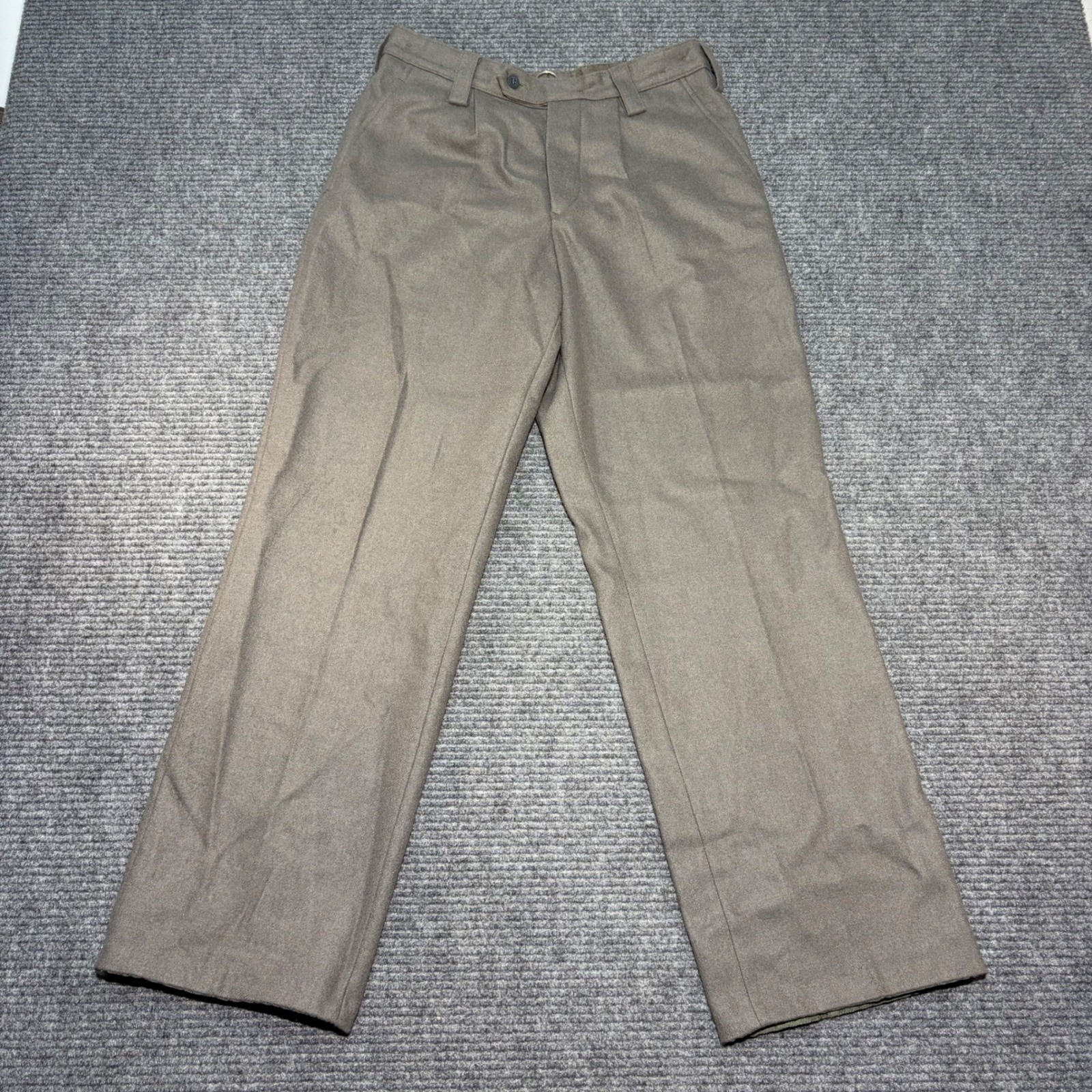 Vintage East German NVA Wool Trousers Military DDR Pants K 44 Gray Pleated Vintage East German NVA Wool Trousers Military DDR Pants K 44 Gray Pleated