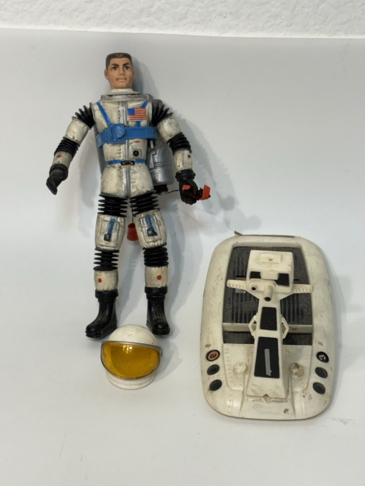 Vintage Mattel 1966 Matt Mason Action Figure Lot  No Broken Wires Space Sled