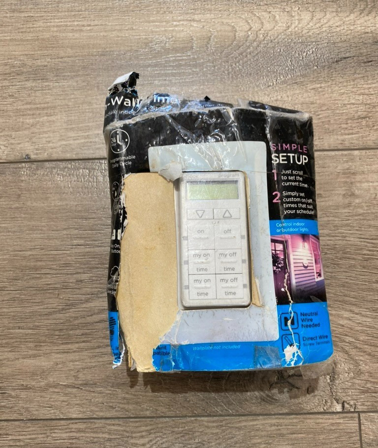 My Touch Smart In Wall Digital Timer & Enerlites 2-Gang 24-Hours White My Touch Smart In Wall Digital Timer & Enerlites 2-Gang 24-Hours White