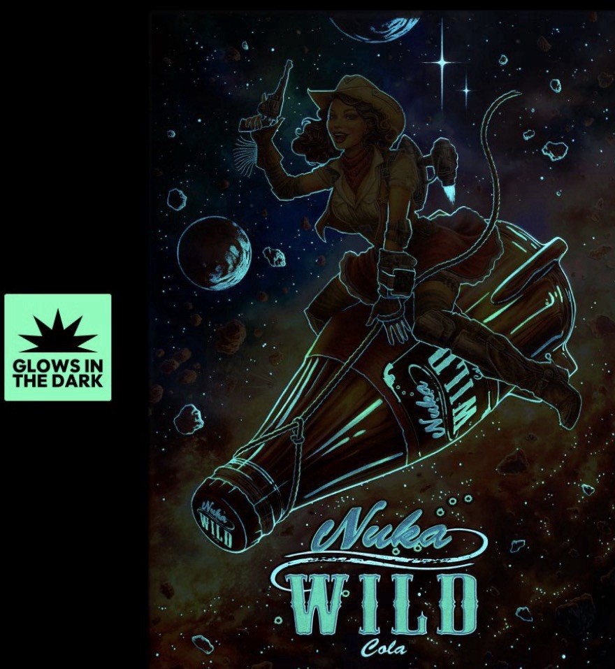 Displate Limited Edition Fallout Nuka-Cola Wild Girl - XXXX/2000 - New In Hand Displate Limited Edition Fallout Nuka-Cola Wild Girl - XXXX/2000 - New In Hand
