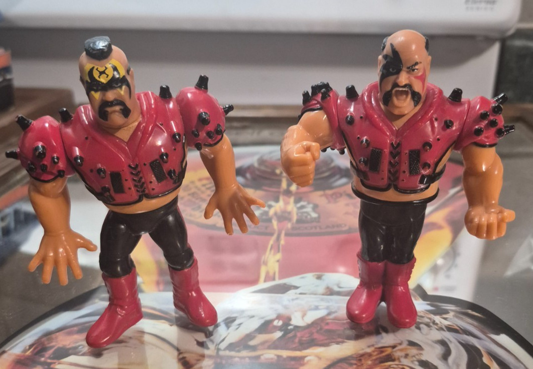 WWF Hasbro Legion of Doom Hawk & Animal Road Warriors Vintage Figures LOD