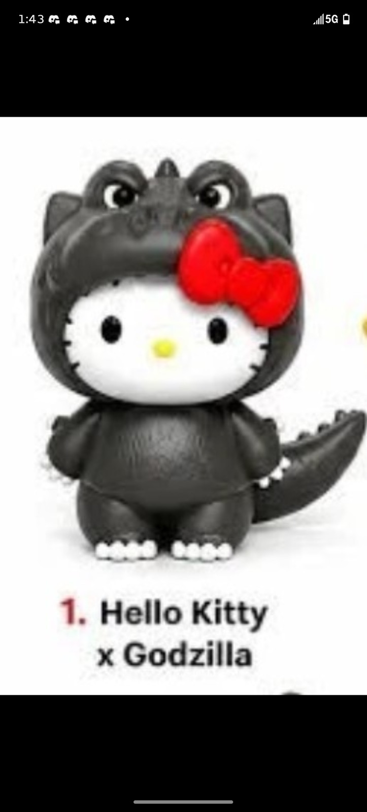 2026 McDONALD'S HELLO KITTY GODZILLA HAPPY MEAL TOYS 2026 McDONALD'S HELLO KITTY GODZILLA HAPPY MEAL TOYS