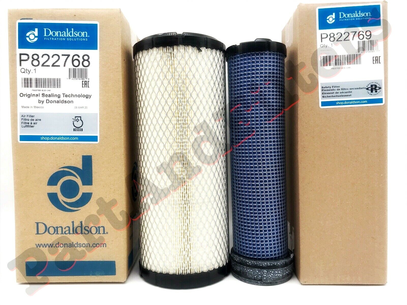 Donaldson P822768 - P822769 Air Filter Set  (John Deere RE68048 - RE68049)
