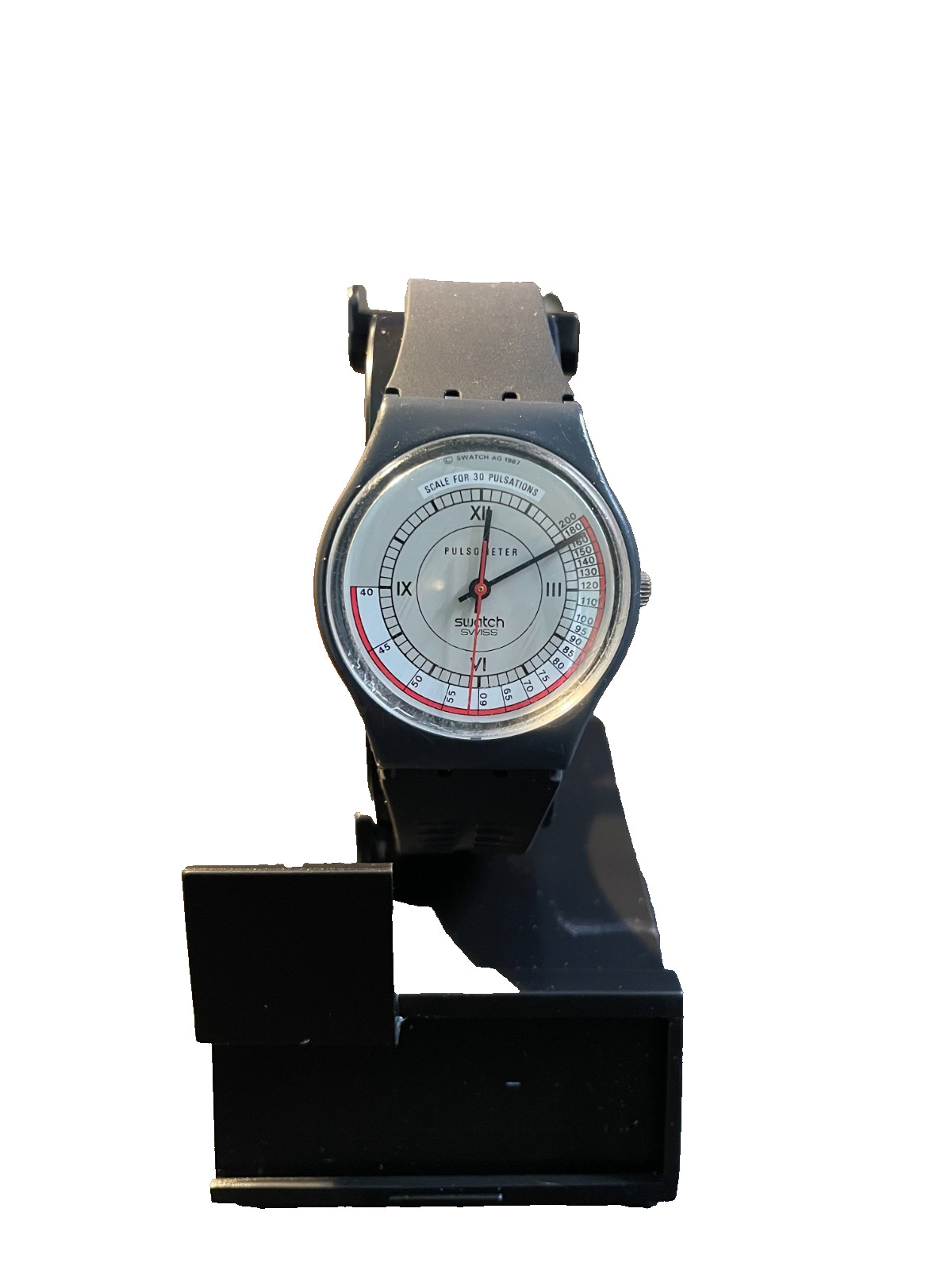 Swatch Watch-1987-Pulsometer-GA106-New Band-Polished Crystal-New Battery Swatch Watch-1987-Pulsometer-GA106-New Band-Polished Crystal-New Battery