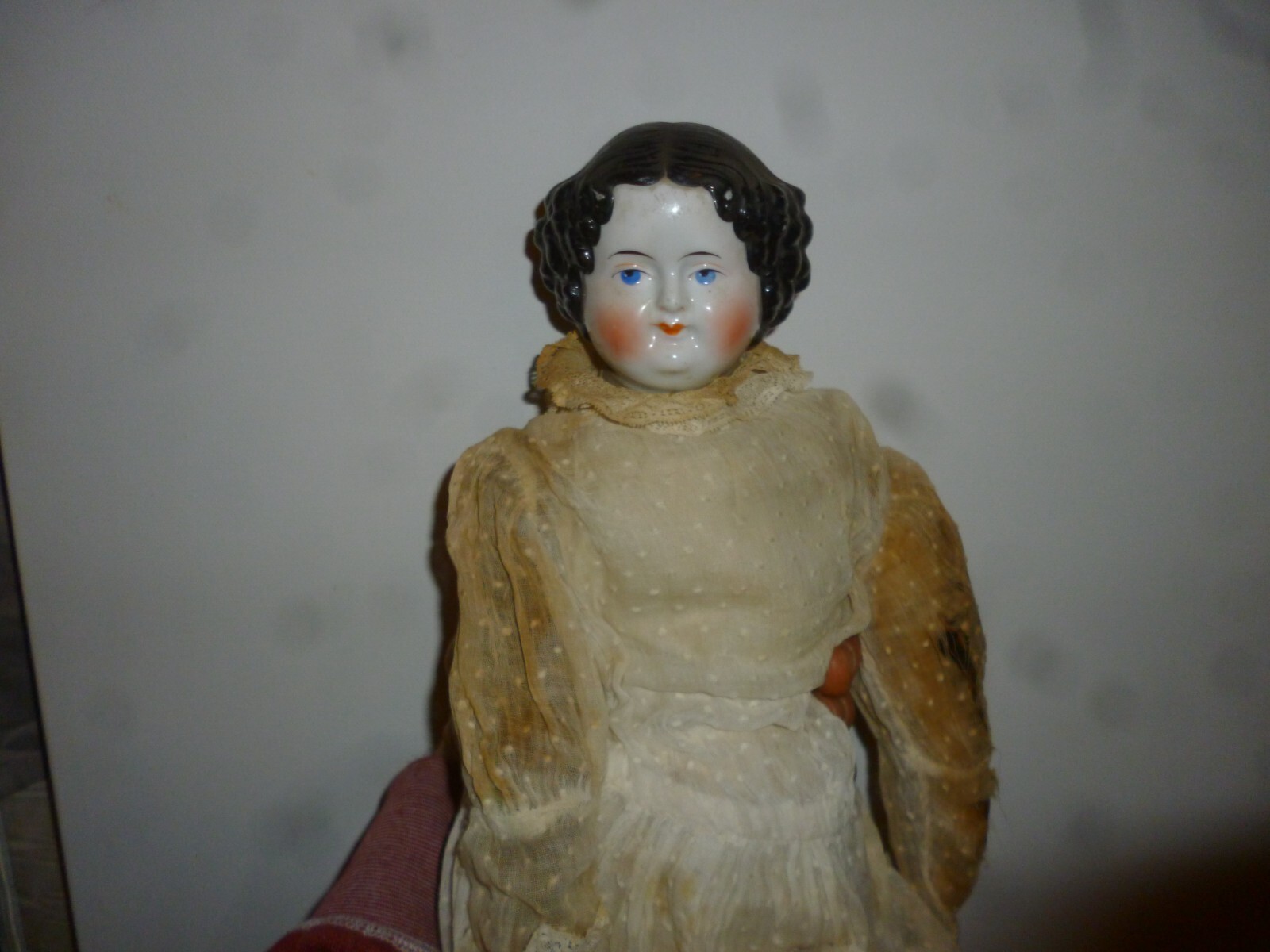 Antique 1870-80\'s Victorian German Made China Head with Providence Antique 1870-80\'s Victorian German Made China Head with Providence
