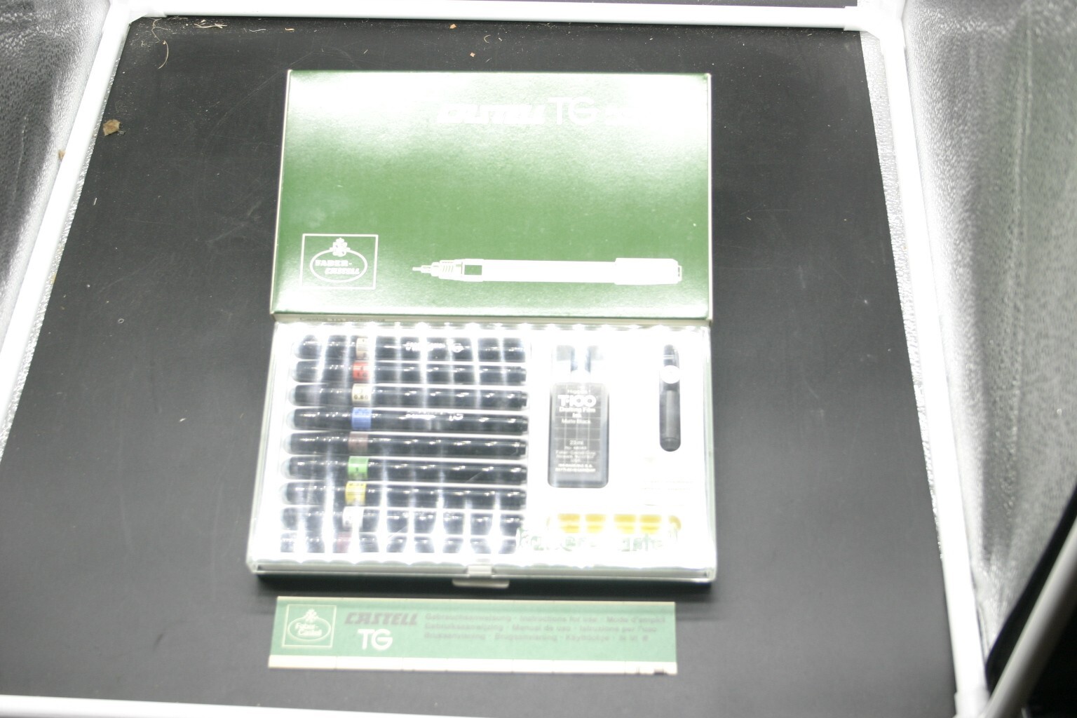 New NOS Faber Castell TG Technical 9 Pen Set made Germany Drawing Drafting Art