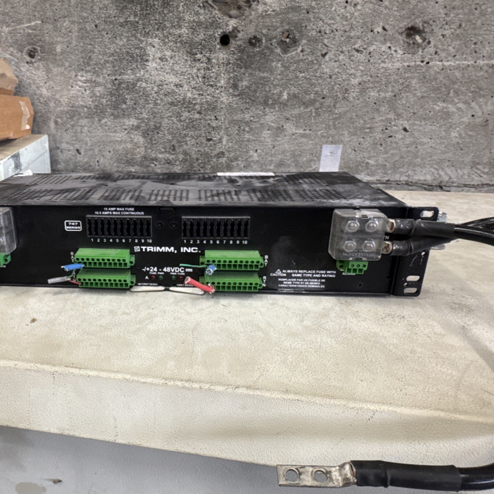 Trimm, Inc. 747 DC Servo Amplifier 24-48VDC Rack Mount Rackmount Unit Trimm, Inc. 747 DC Servo Amplifier 24-48VDC Rack Mount Rackmount Unit