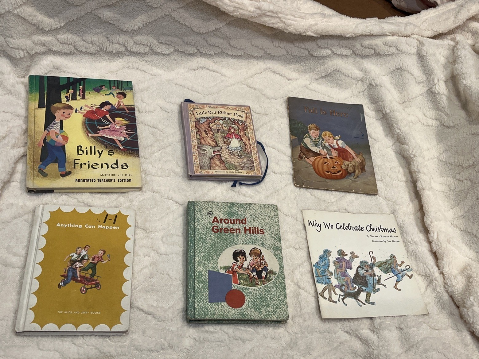 Vintage School Readers Lot 6 Alice Jerry Billy\'s Friends Fall Halloween Books