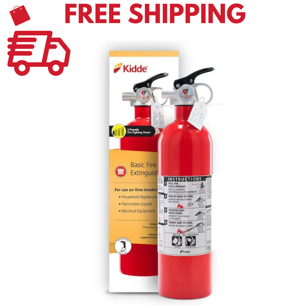 KIDDE DRY CHEMICAL FIRE EXTINGUISHER Home Car Auto Garage Kitchen Safety 5-B:C