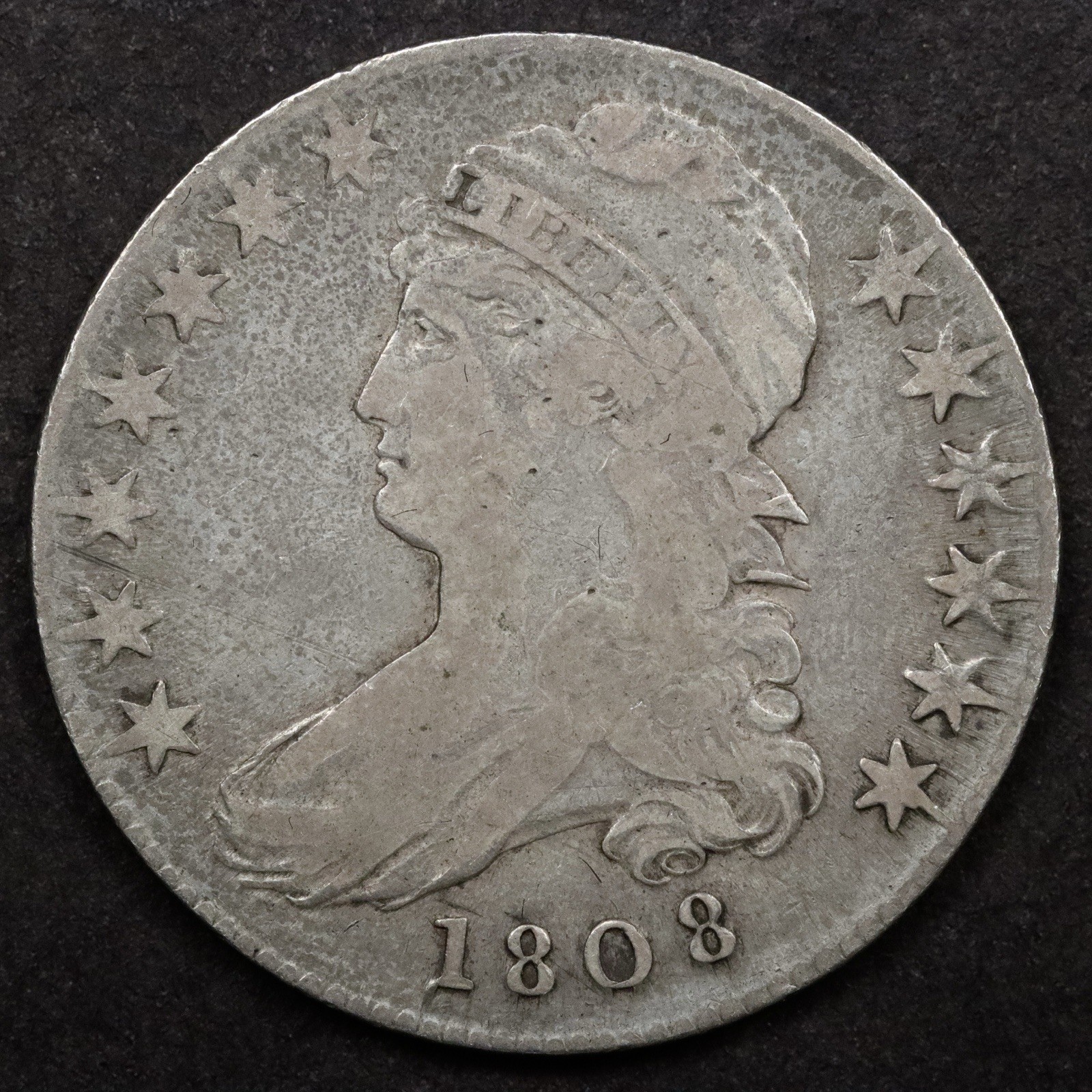 1808 50c Capped Bust Half Dollar - Fine 1808 50c Capped Bust Half Dollar - Fine