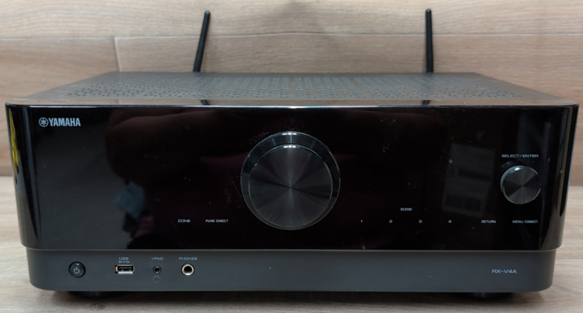 Yamaha RX-V4A 5.2-Channel AV Receiver with 8K HDMI and MusicCast NO REMOTE Yamaha RX-V4A 5.2-Channel AV Receiver with 8K HDMI and MusicCast NO REMOTE