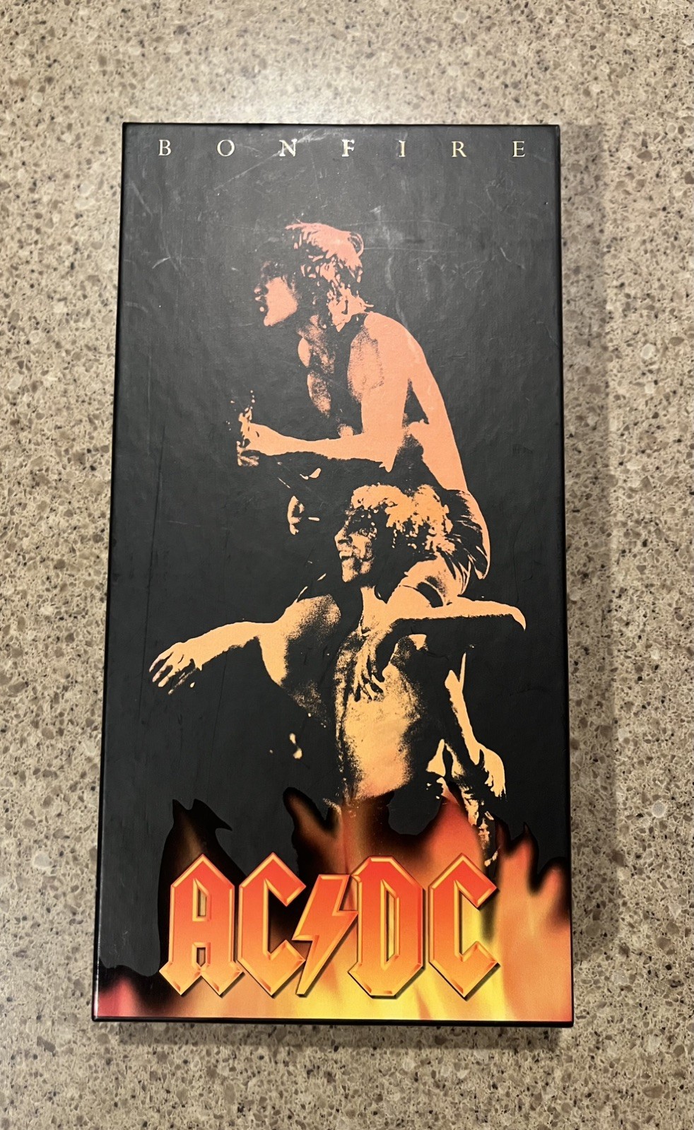 Bonfire by AC/DC (CD, 1997) Boxed Set Incl Poster, Guitar Pic, Tattoo, Bonfire by AC/DC (CD, 1997) Boxed Set Incl Poster, Guitar Pic, Tattoo,