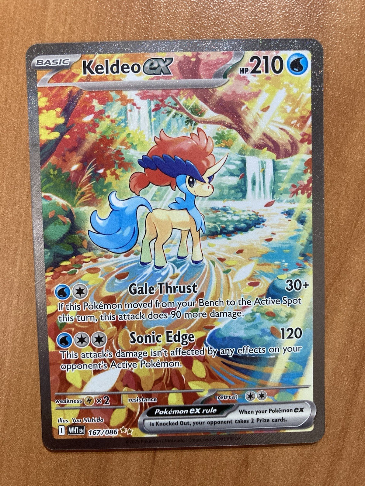 Keldeo ex 167/086 White Flare Illustration Rare Holo Pokemon Card NM FAST SHIP Keldeo ex 167/086 White Flare Illustration Rare Holo Pokemon Card NM FAST SHIP