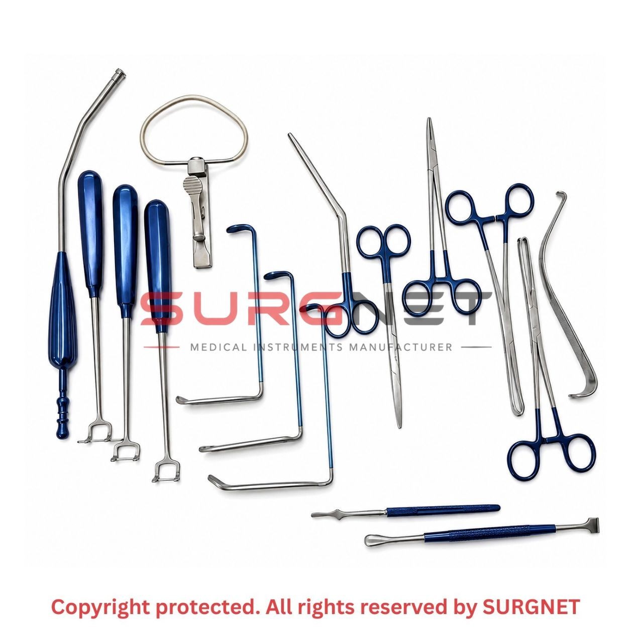 New Tonsillectomy Adenoidectomy Ent Surgical Instruments Set with Steel Box