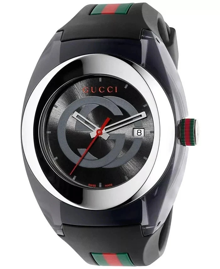 Gucci Sync XXL YA137101 Men's Quartz Rubber Band Watch New In Box Gucci Sync XXL YA137101 Men's Quartz Rubber Band Watch New In Box