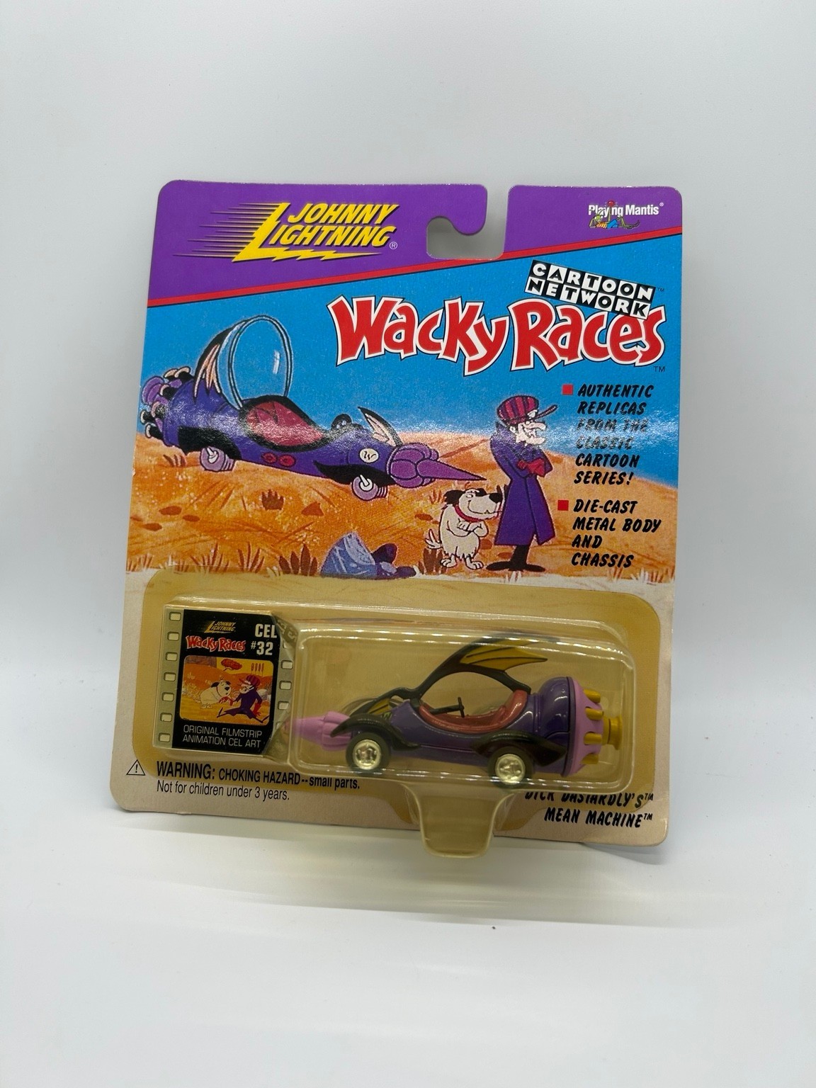 Johnny Lightning Wacky Races Dick Dastardly Mean Machine Cel 32 Cartoon Network