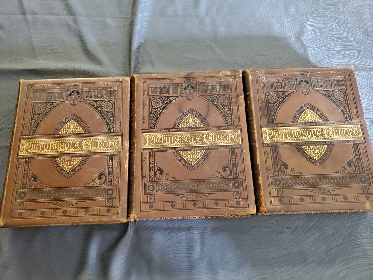 Picturesque Europe In 3 Volumes 1875-1879 Leather Books Picturesque Europe In 3 Volumes 1875-1879 Leather Books