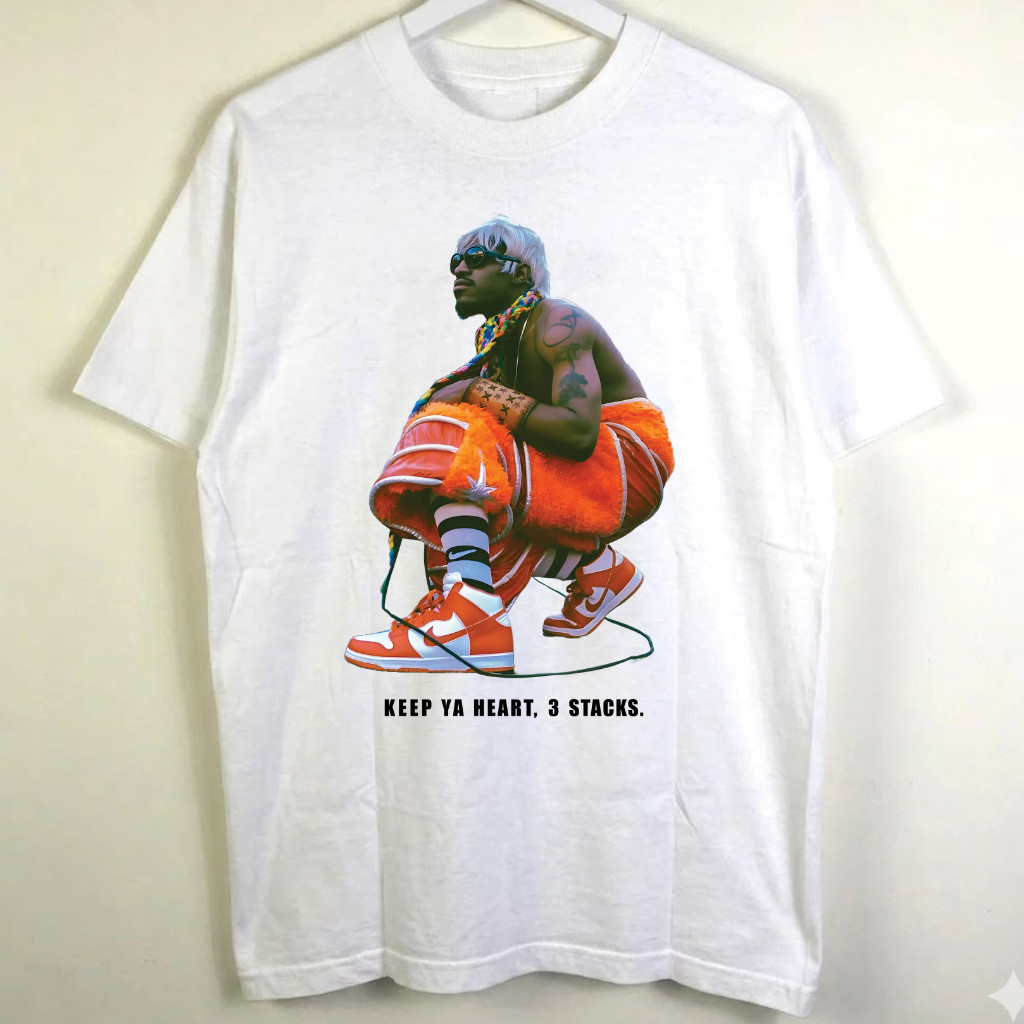 Andre 3000 T-Shirt, Andre 3000 Keep Ya Heart Tee, 3 Stacks Tee, Vintag