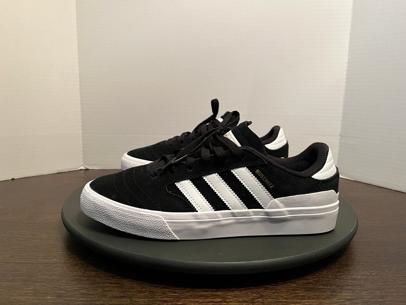 Adidas Busenitz Black White Suede Skate Shoes Men\'s Size 8.5