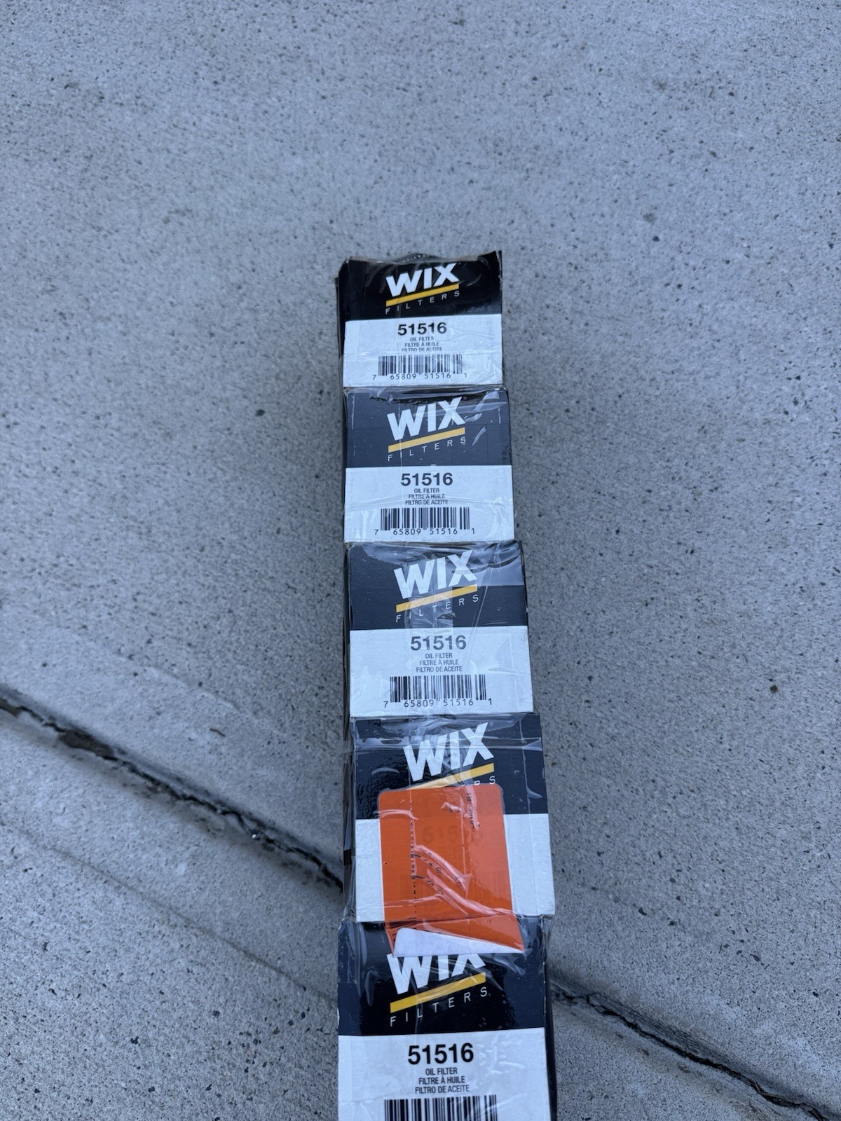 6 Pack Wix 51516 Spin On Engine Oil Filter, Lot Of 6