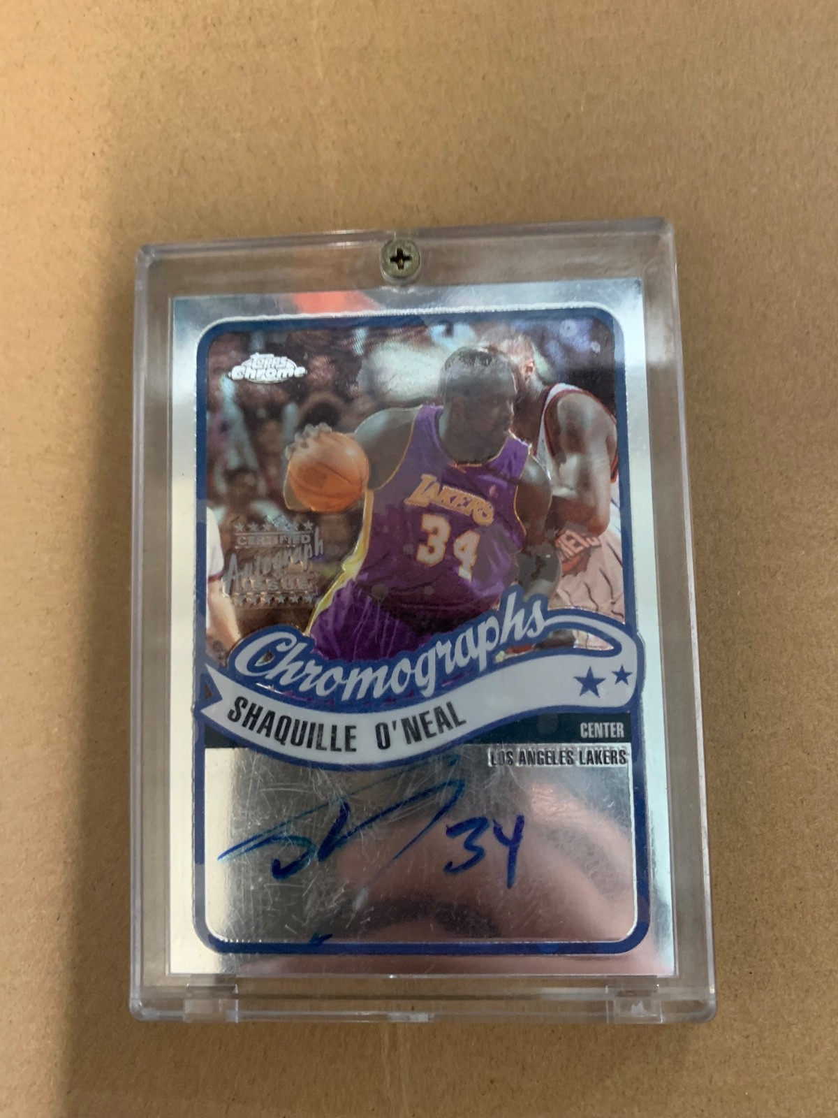 2003-04 Topps Chrome - Chromographs Shaquille O'Neal #CA-SO (AU) 2003-04 Topps Chrome - Chromographs Shaquille O'Neal #CA-SO (AU)
