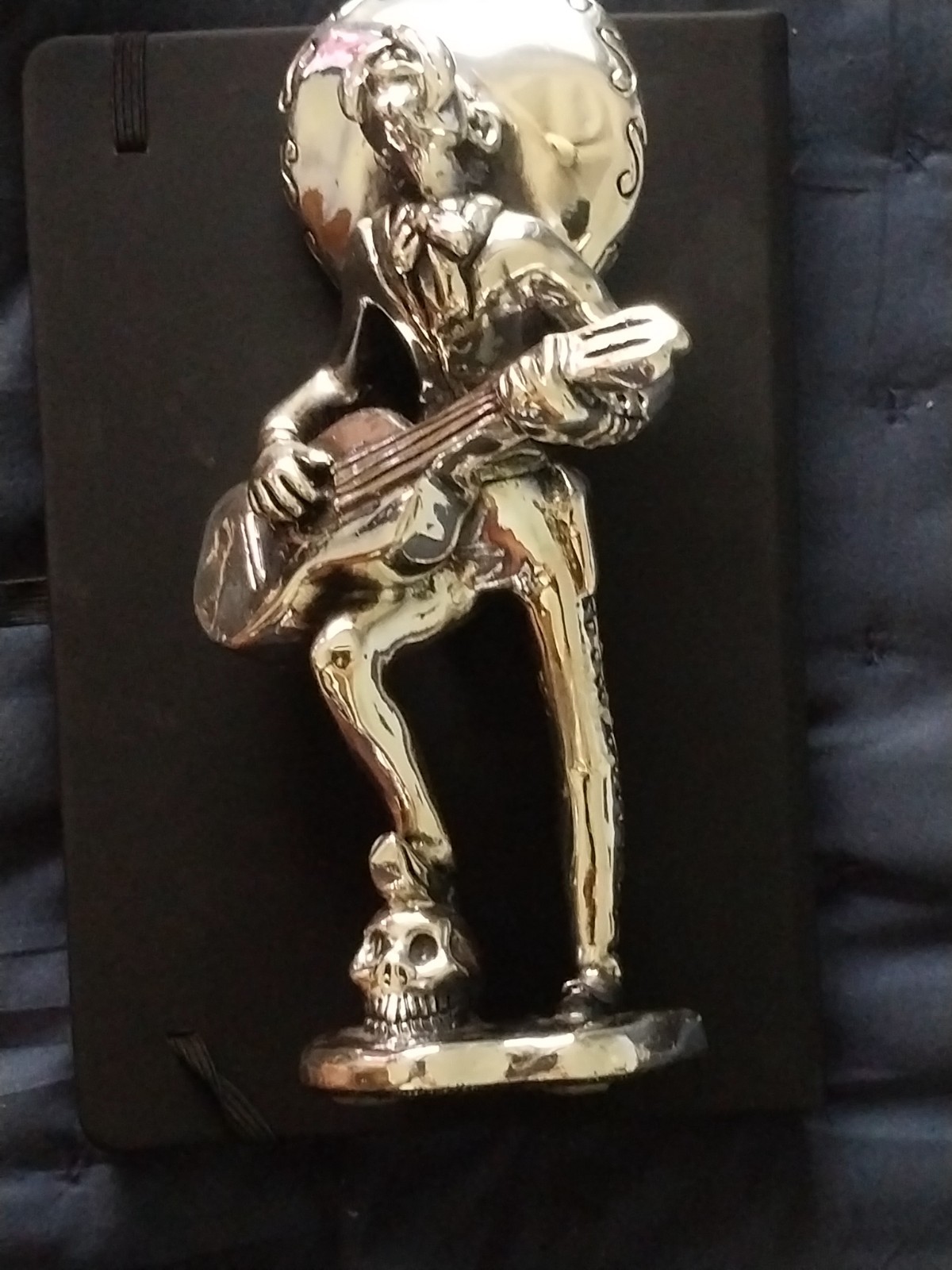 Mexican Mariachi Musician Plata Artistica Silver Sculpture Mexican Mariachi Musician Plata Artistica Silver Sculpture