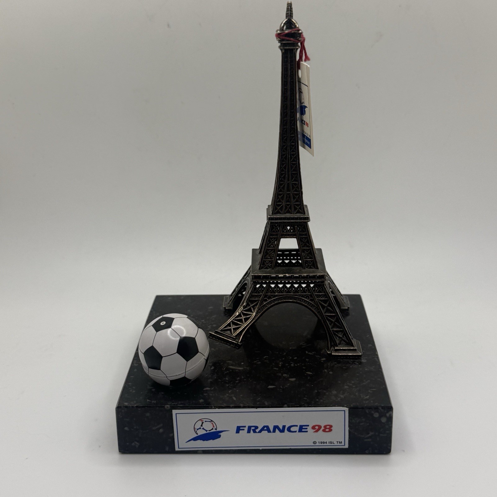 Very Rare Official France98 1994 Eiffel Tower Marble Display Statue Very Rare Official France98 1994 Eiffel Tower Marble Display Statue
