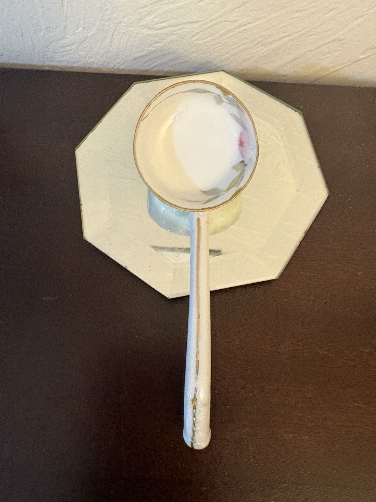 Vintage Nippon Hand PaintedPorcelain Gravy orMayonnaise Ladle Vintage Nippon Hand PaintedPorcelain Gravy orMayonnaise Ladle