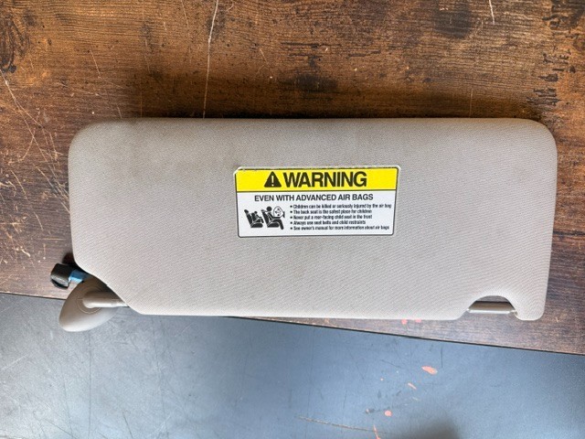 2012-2015 Honda Crosstour Driver Left Sun Visor Gray Assembly OEM 2012-2015 Honda Crosstour Driver Left Sun Visor Gray Assembly OEM
