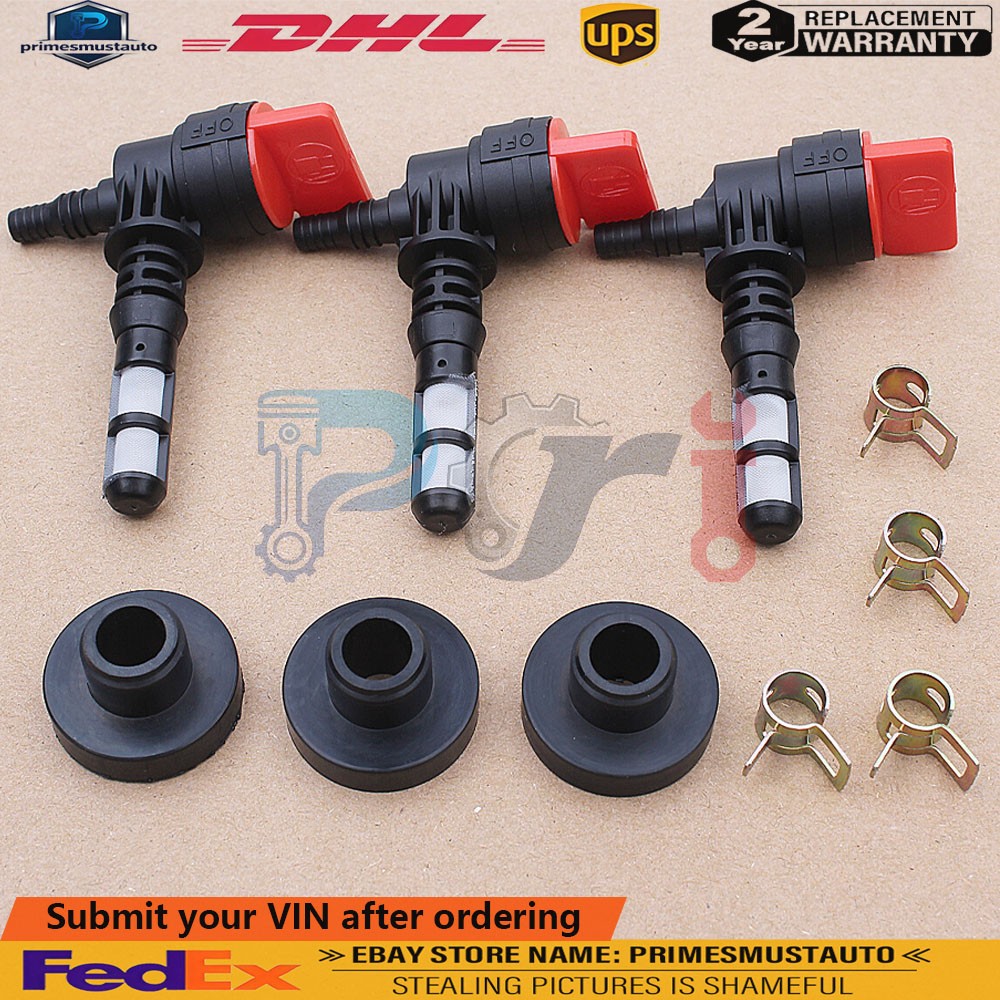3PK 192980GS Fuel Shut Off Valve Grommet Bushing for Plastic Gas Tank Generator