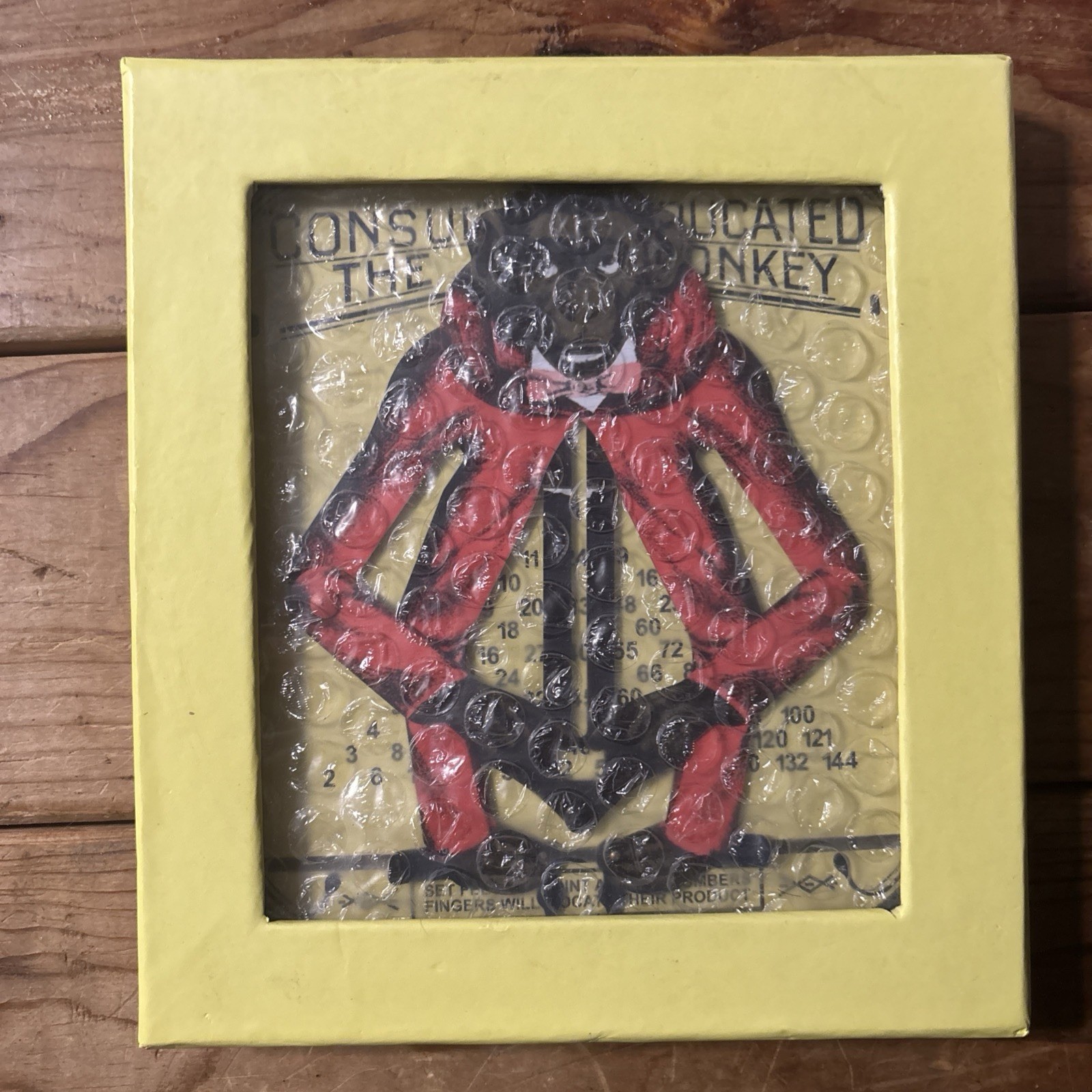 CONSUL The Educated Monkey TIN TOY Math Calculator Calculating Teaching in BOX CONSUL The Educated Monkey TIN TOY Math Calculator Calculating Teaching in BOX