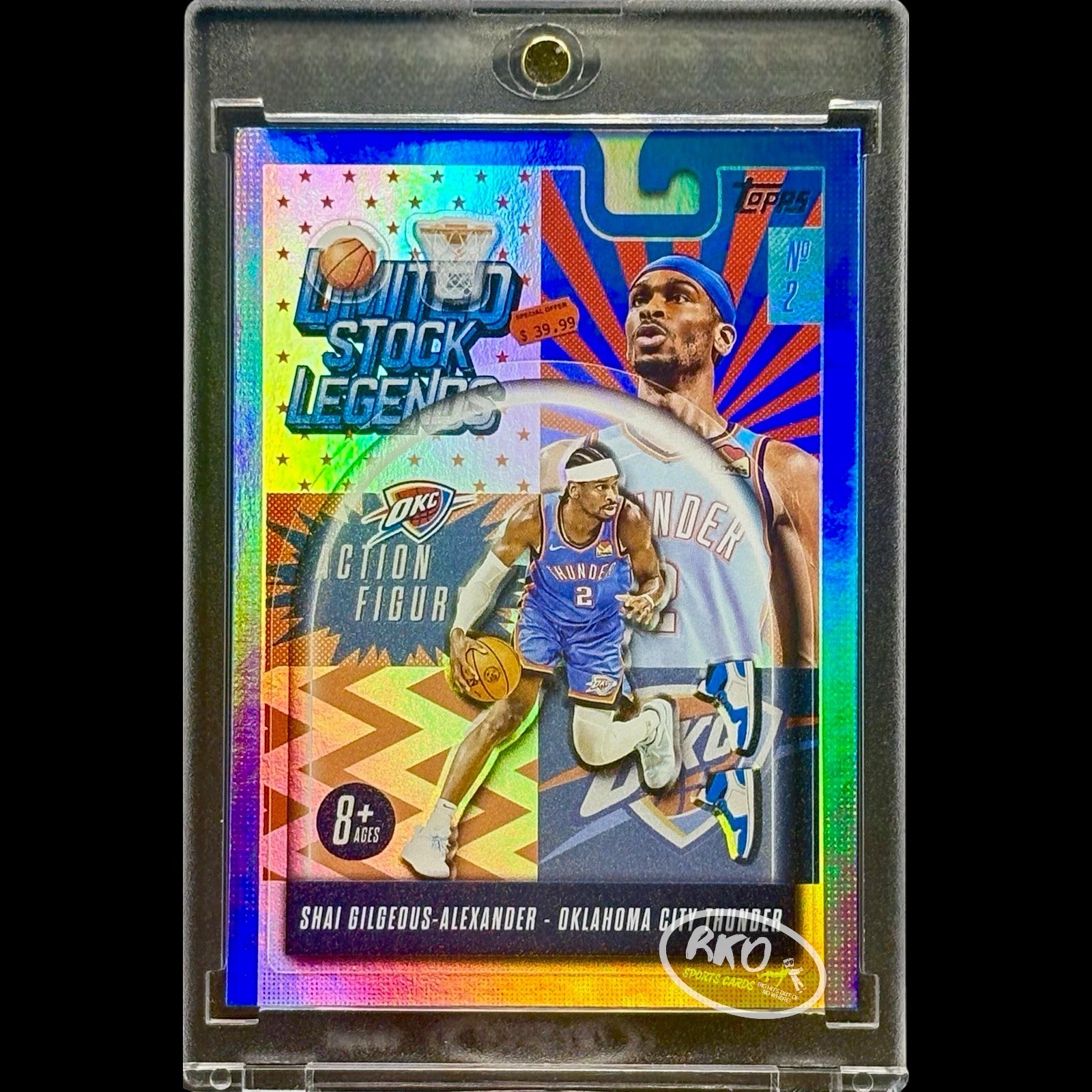 SHAI GILGEOUS-ALEXANDER RARE BLUE REFRACTOR SP INVESTMENT CARD THUNDER MVP MINT