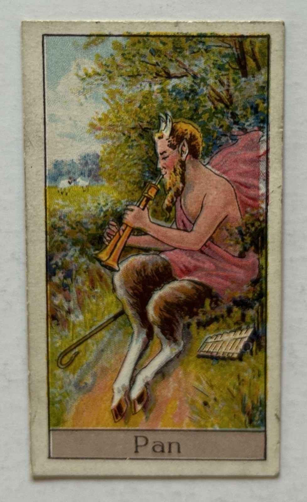 1924 Boguslavsky Turf Pan Satyr Greek God Mythological Tobacco Card TR7 1924 Boguslavsky Turf Pan Satyr Greek God Mythological Tobacco Card TR7