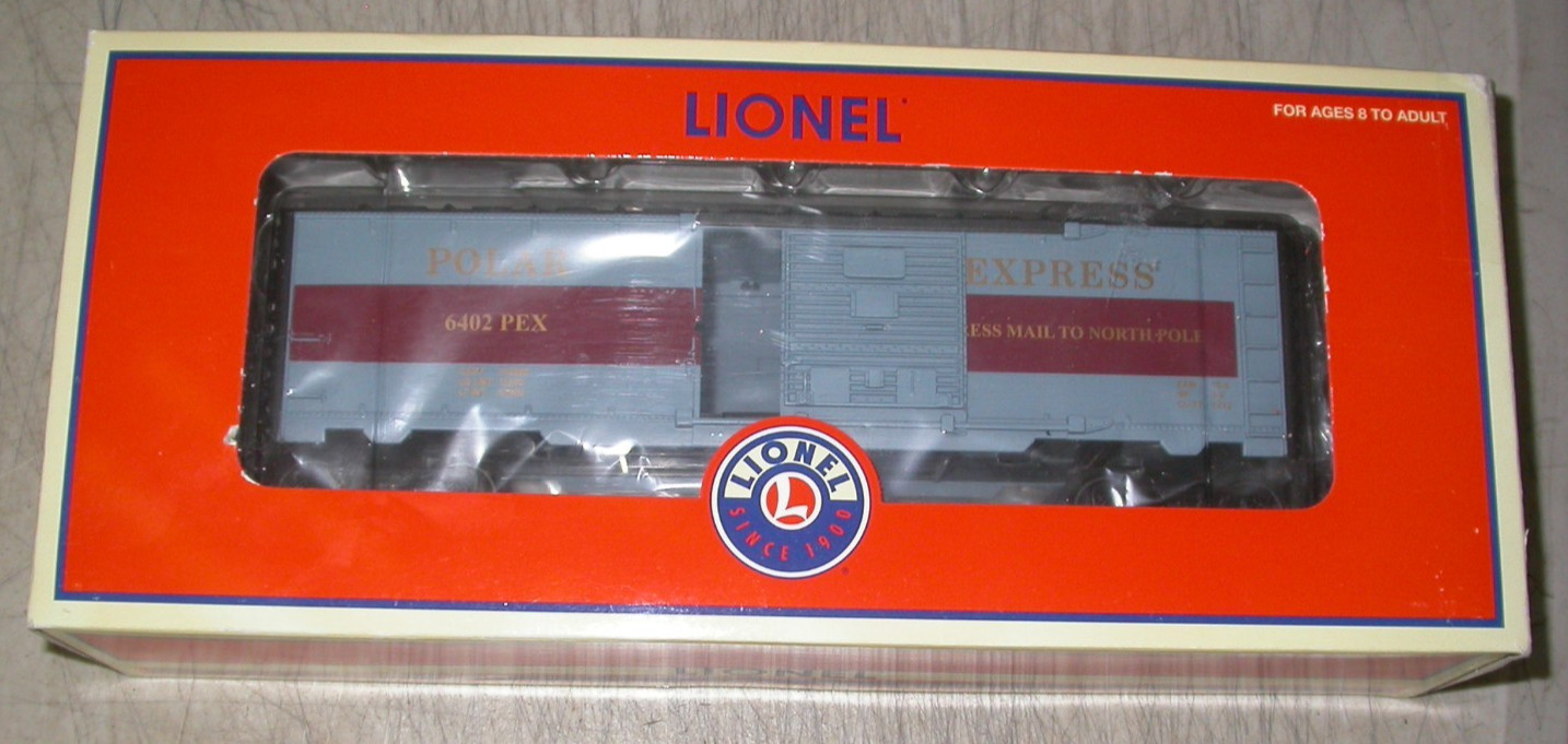 Lionel O 027 Polar Express Freight Box Car 6402 PEX Lionel O 027 Polar Express Freight Box Car 6402 PEX