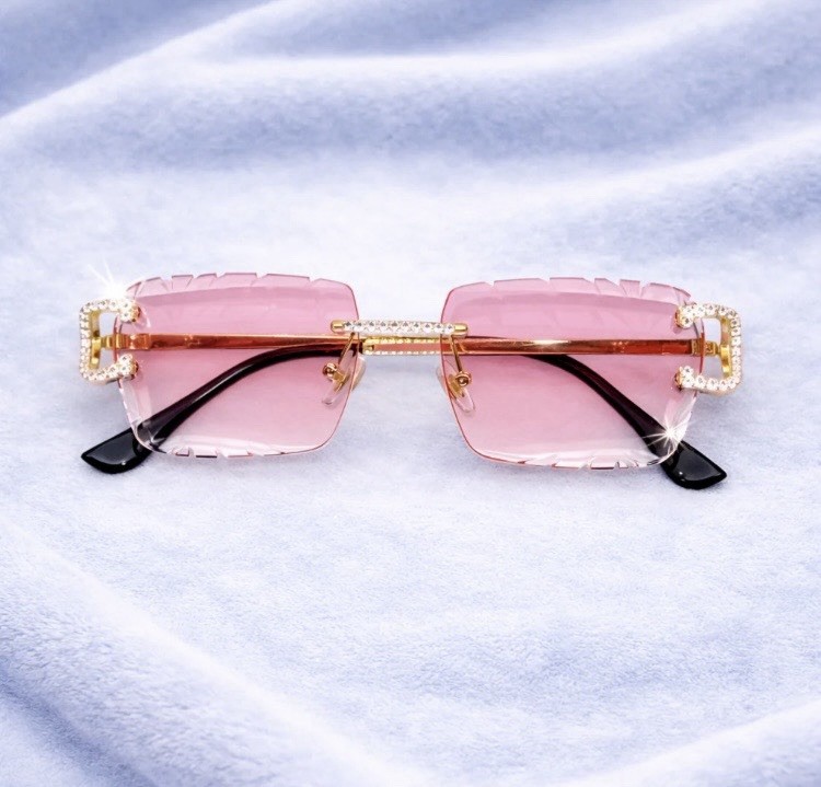 Pink Moissanite glasses GRA certified Pink Moissanite glasses GRA certified