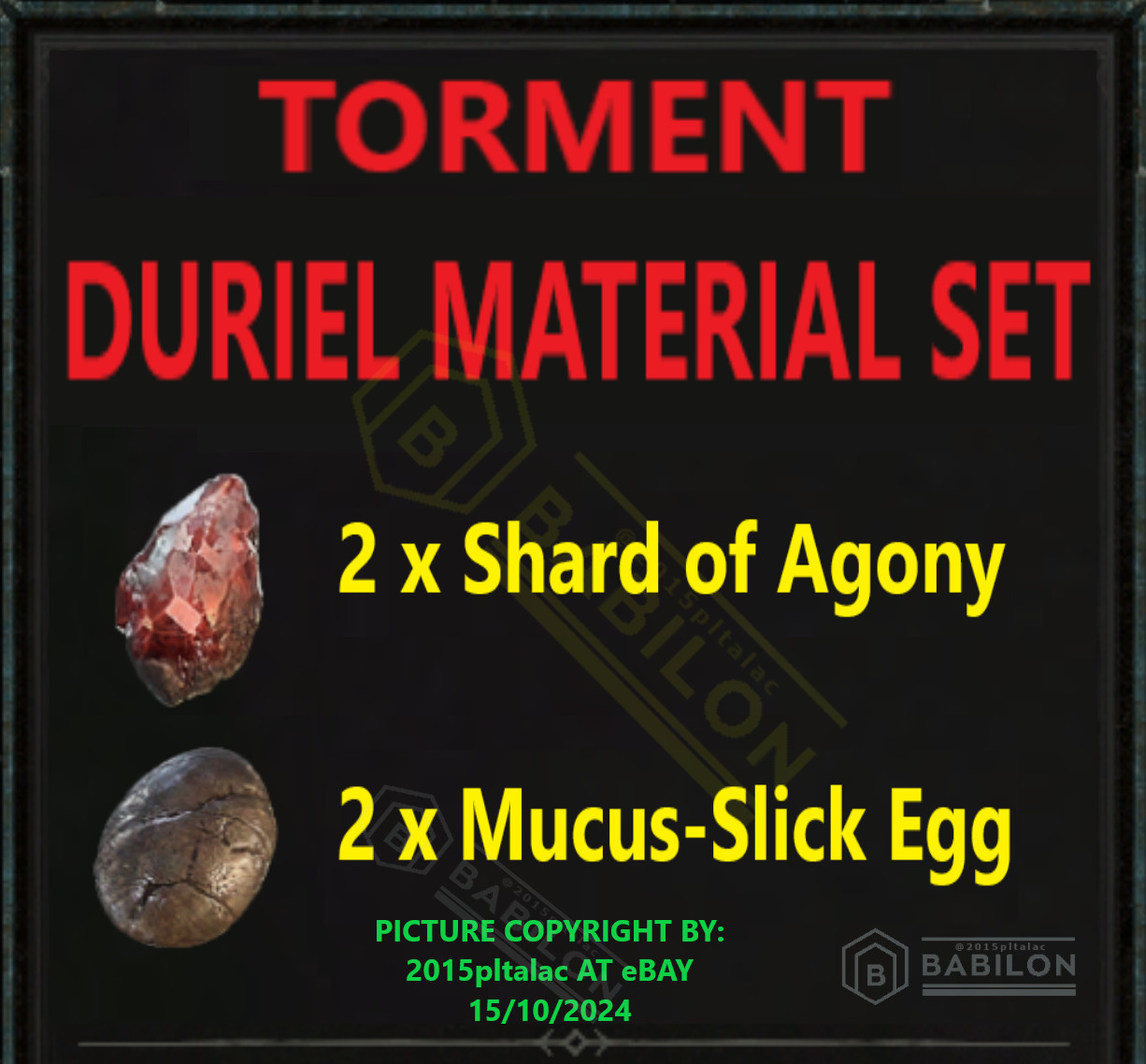 DIABLO 4 SEASON 15 ALL BOSS KEY SET/MATS ✅ PC PS4 PS5 XBOX ✅DIABLO IV