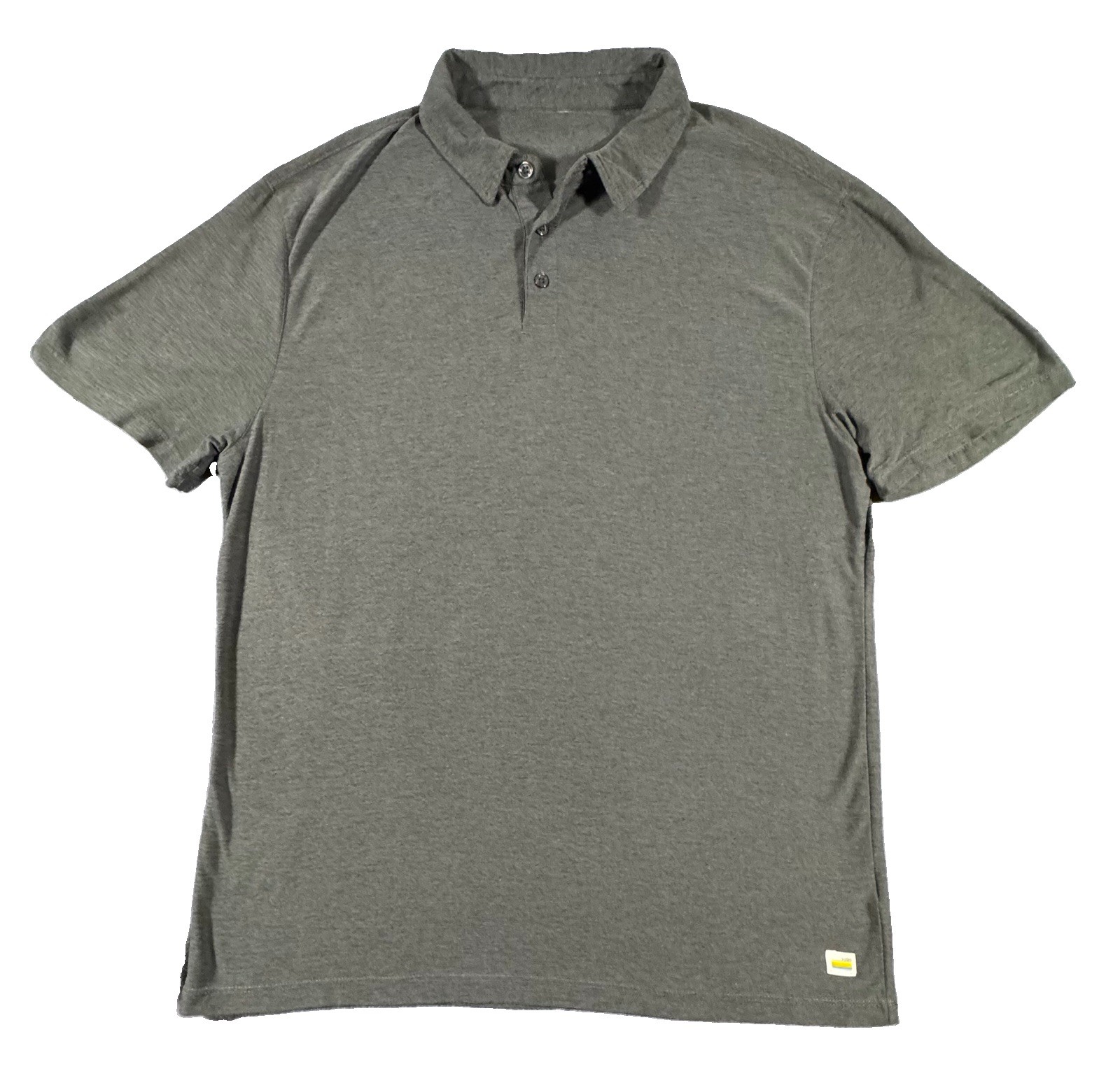 Vouri Men’s L Strato Tech Gray Charcoal Performance Polo Vouri Men’s L Strato Tech Gray Charcoal Performance Polo