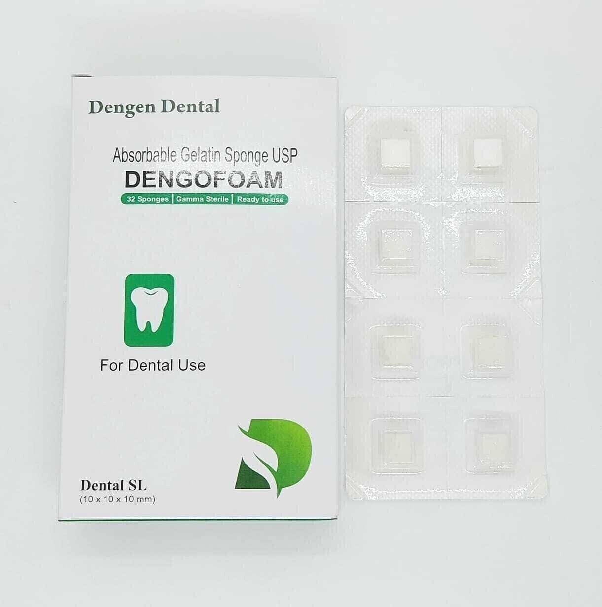 5 X Dengen Dental Sterile Gelatine Hemostatic Sponge Gelfoam Cubes 32pcs