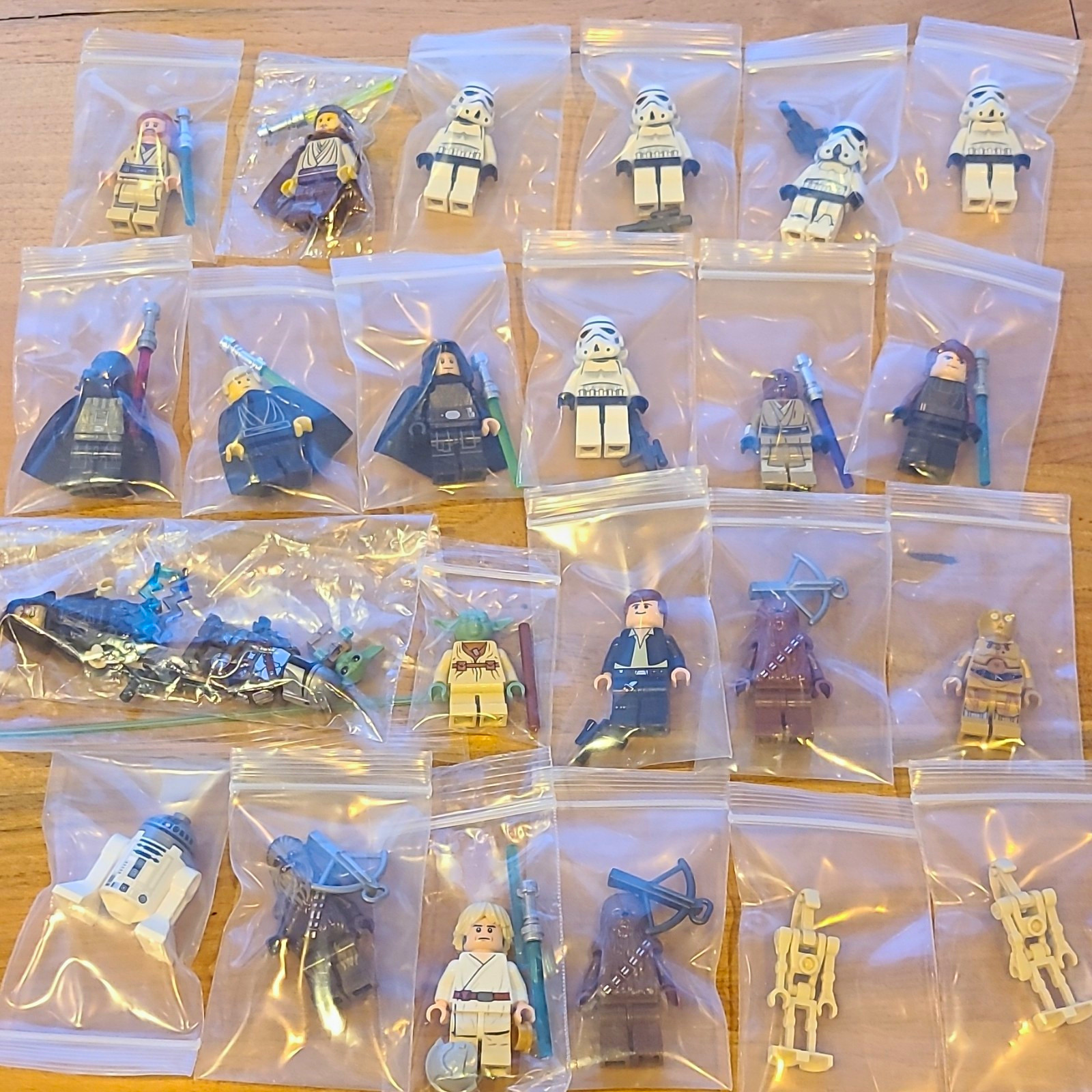 LEGO Star Wars Minifigure Lot Obi-Wan Qui-Gon Vader Luke Chewbacca LEGO Star Wars Minifigure Lot Obi-Wan Qui-Gon Vader Luke Chewbacca