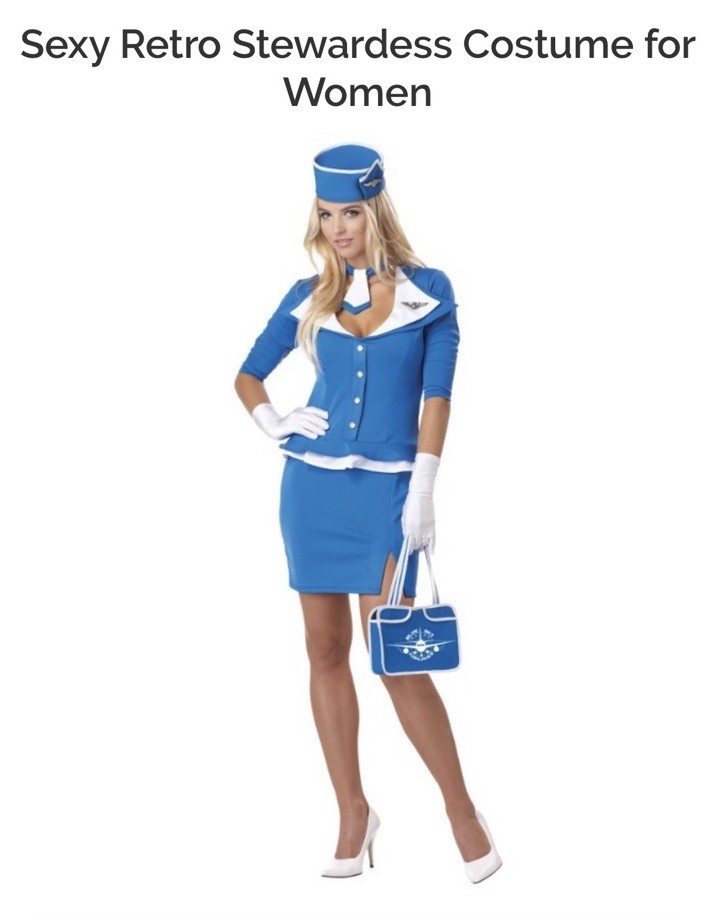 California Costumes Retro Stewardess California Costumes Retro Stewardess