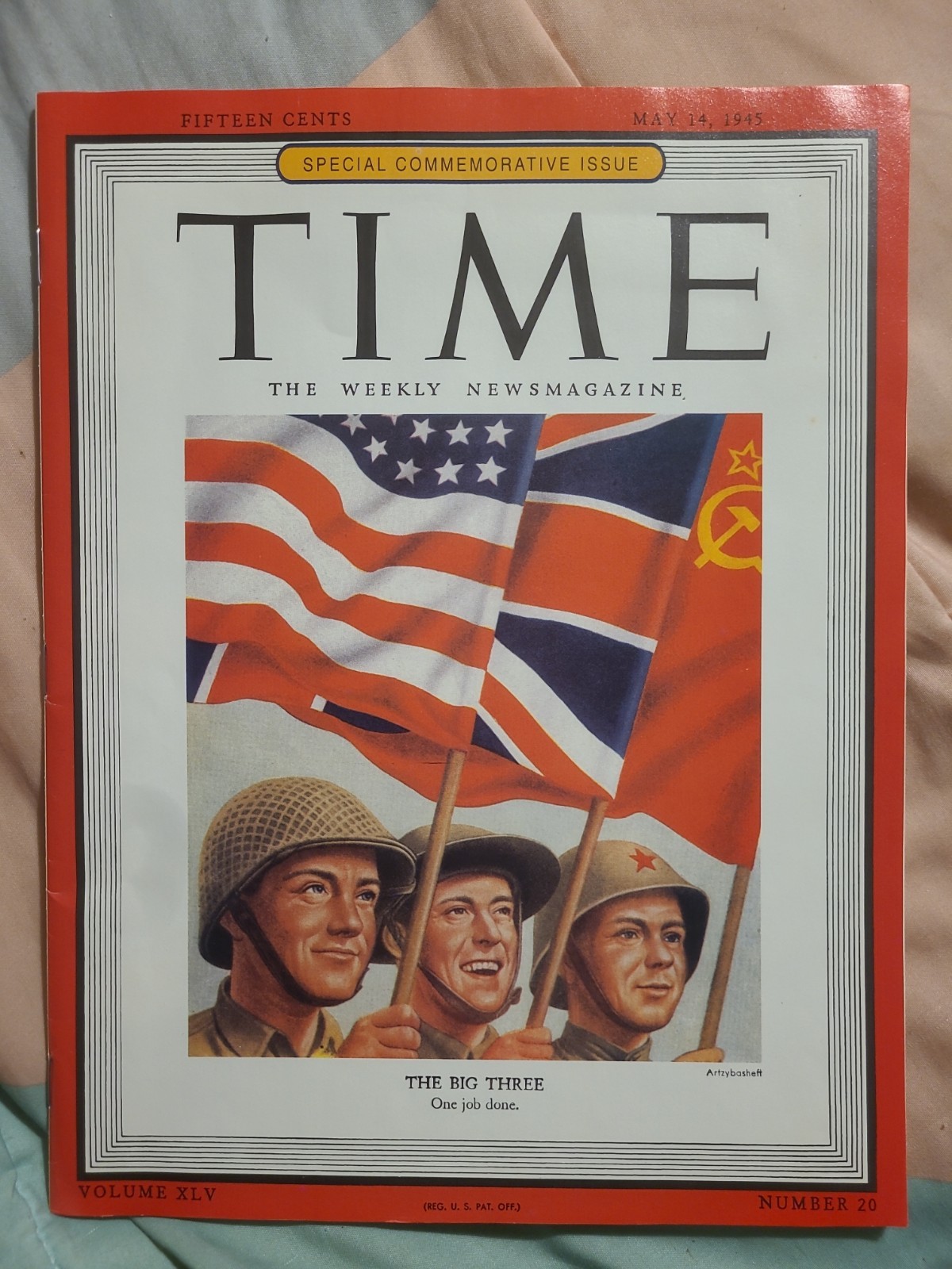 TIME Magazine May 14, 1945 – WWII Victory in Europe/COMMEMORATIVE ISSUE - BUICK TIME Magazine May 14, 1945 – WWII Victory in Europe/COMMEMORATIVE ISSUE - BUICK
