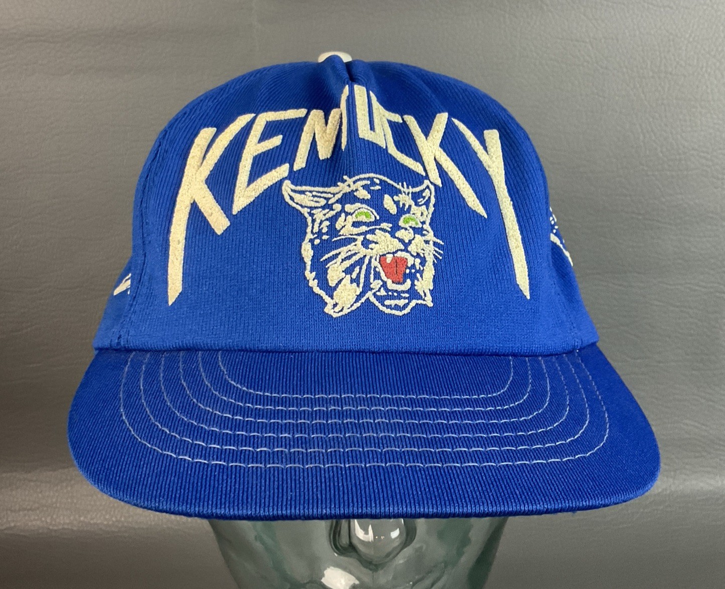 Vintage 80s University of Kentucky Wildcats Mesh Trucker Snapback Hat Cap UK Vintage 80s University of Kentucky Wildcats Mesh Trucker Snapback Hat Cap UK