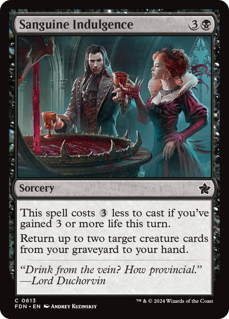 Sanguine Indulgence - 613 - NM - Foundations Sanguine Indulgence - 613 - NM - Foundations