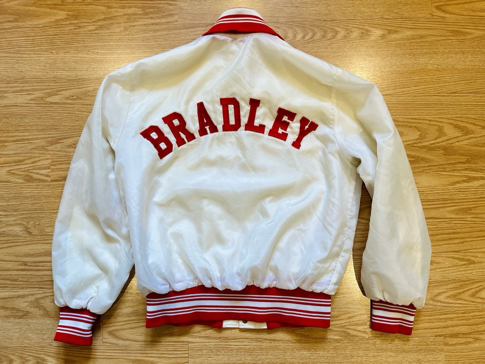 Vintage 1950s-60s Bradley University Braves Basketball Warm Up Jacket Medium Vintage 1950s-60s Bradley University Braves Basketball Warm Up Jacket Medium